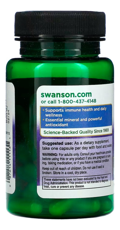 Picolinato De Zinco 22mg Swanson 60 Caps Importado 2un - Imagem 4