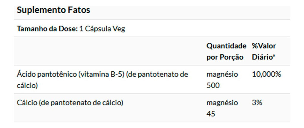Ácido Pantotênico Now Foods Vit. Complexo B 100cap - Imagem 4