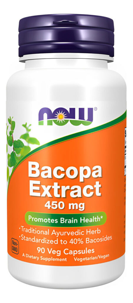 Extrato De Bacopa 450mg Now Foods 90 Cápsulas Importado 3un - Imagem 5
