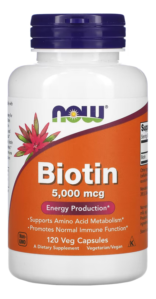 Biotina 5000mcg 120veg Caps Nowfoods Importado