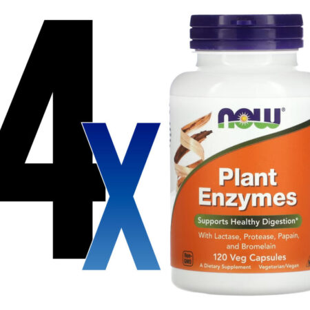 Enzimas Digestivas Now Foods Plant Enzymes 120 Veg Caps 4un - Imagem 2