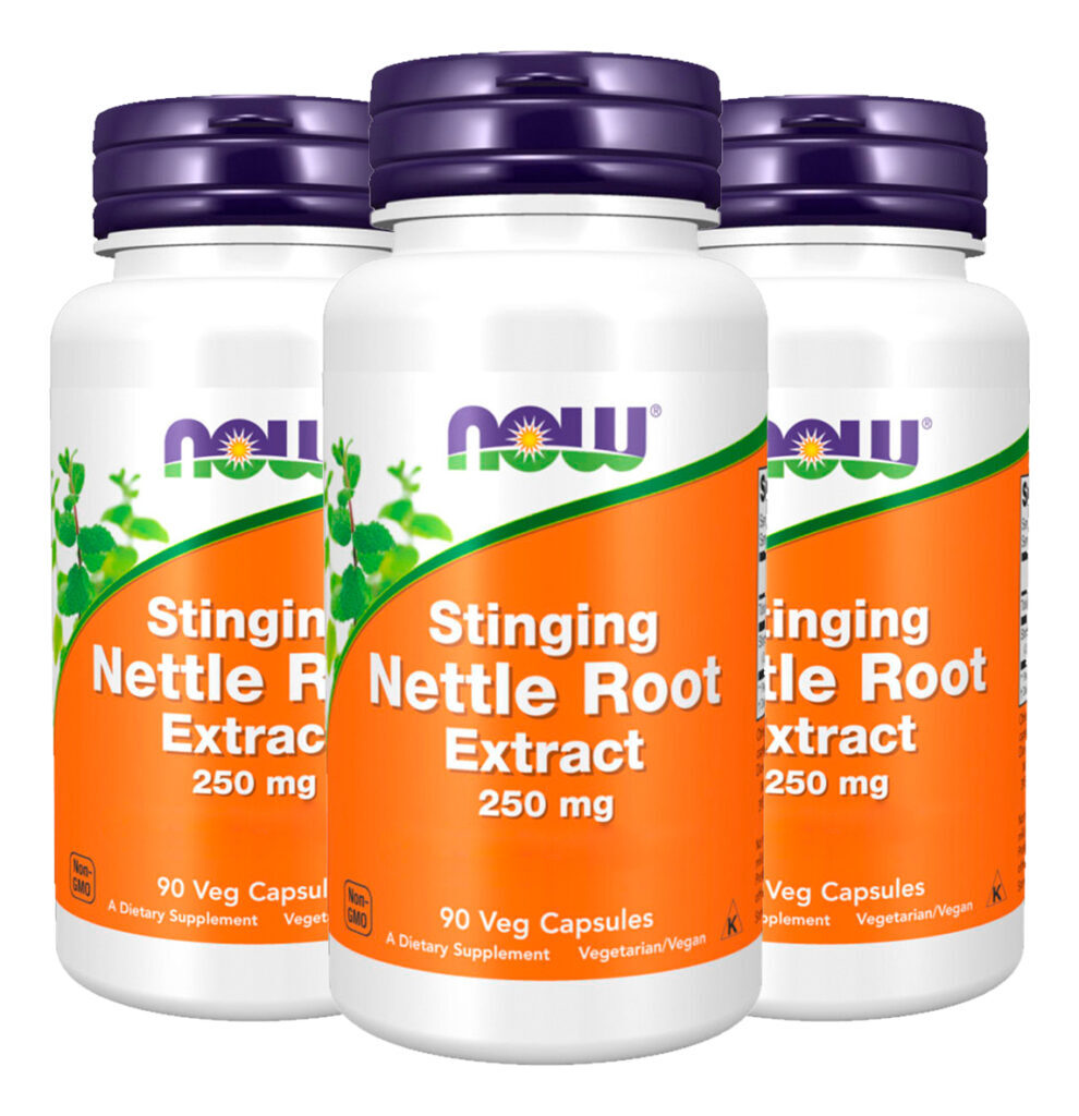 Extrato Raiz De Urtiga 250mg Now Foods 90cáps Importado 3un