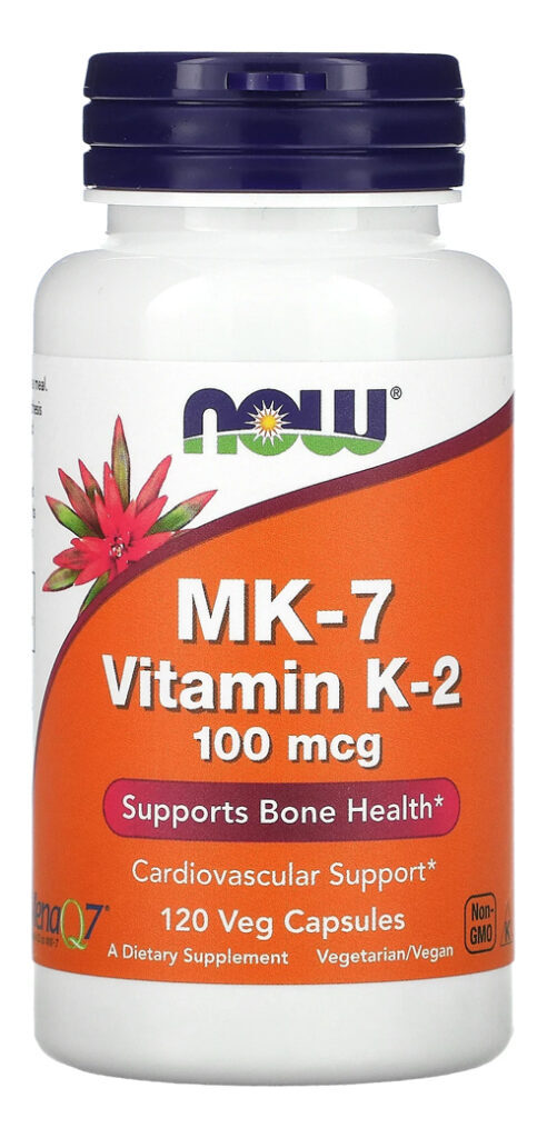 Vitamina K2 Mk7 100mcg Now Foods 120veg Caps Importado Eua