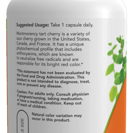 Cereja Azeda 500mg Now Foods Tart Cherry 90cáp +porta Cáps - Imagem 3