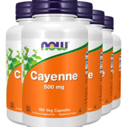 Pimenta Caiena 500mg 100 Caps Importado 5un Now Foods