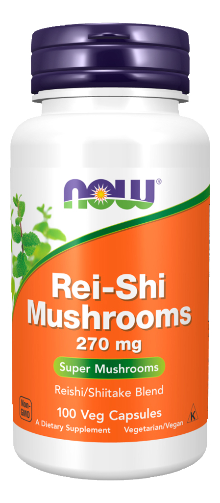 Cogumelo Rei-shi Mushrooms Now Foods 100 Caps Importado
