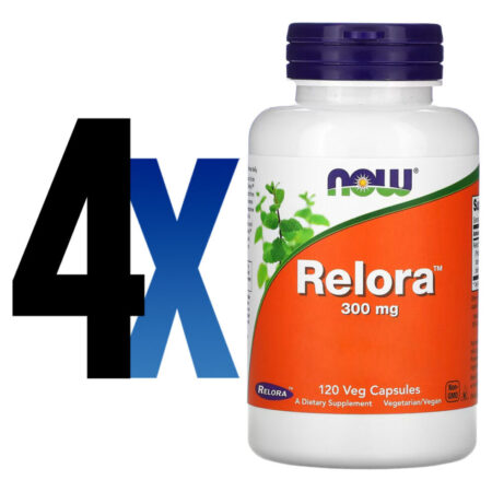 Relora Extracto 300mg Now Foods 120 Veg Cáps Importado 4un - Imagem 2