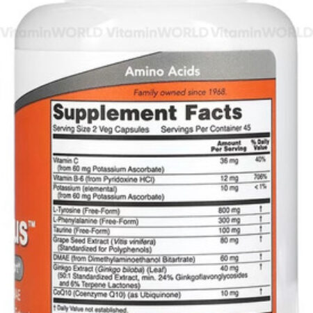True Focus, Now Foods, 90 Cápsulas Veganas, Sem Sabor Sabor Without Flavor - Imagem 3