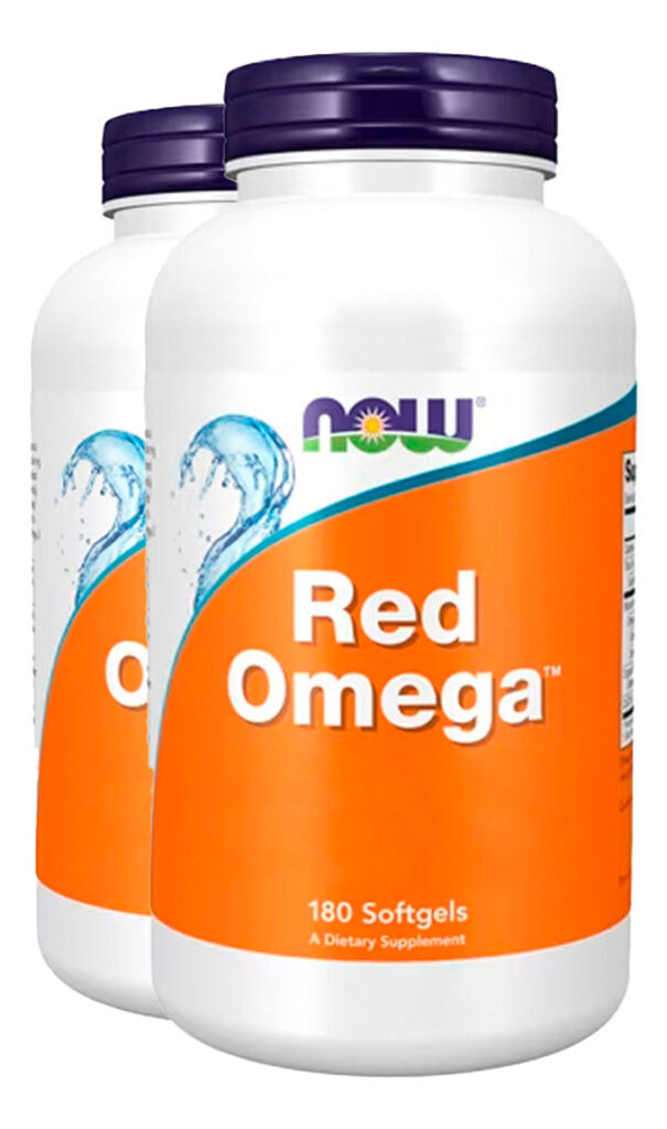 Óleo De Peixe Red Omega 180 Sofgels Importado 2un Now Foods