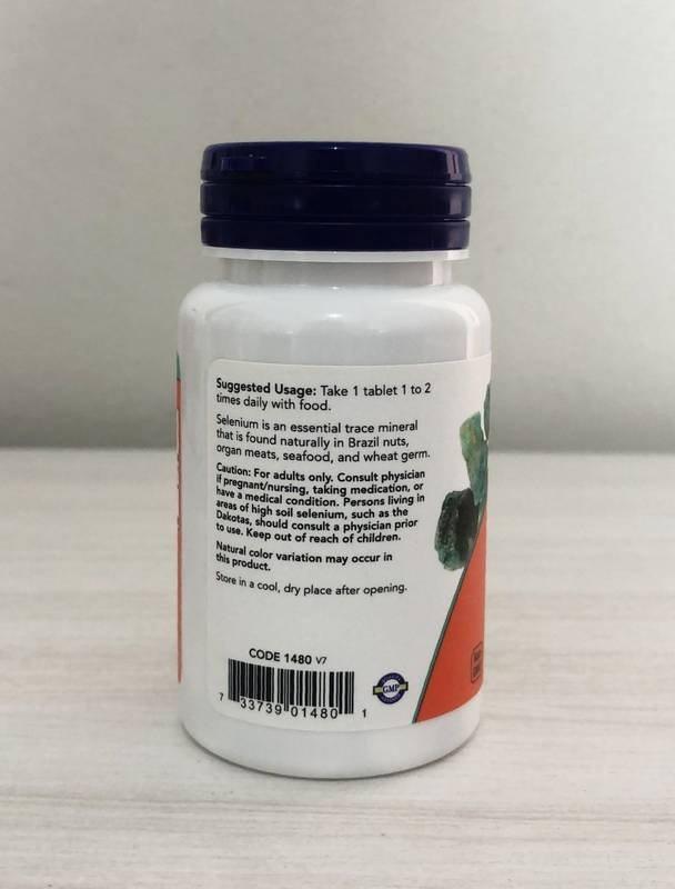 Selenium 100mcg 100 Tabletes Selênio - Now Foods Sabor Sem Sabor - Imagem 5