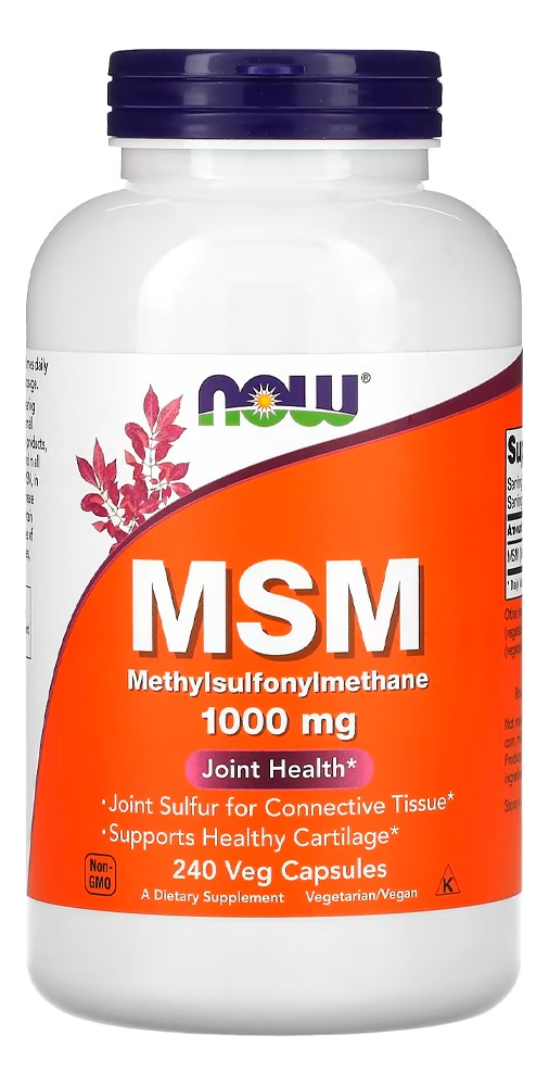 Msm 1000mg Now Foods 240 Cápsulas Sabor N/a