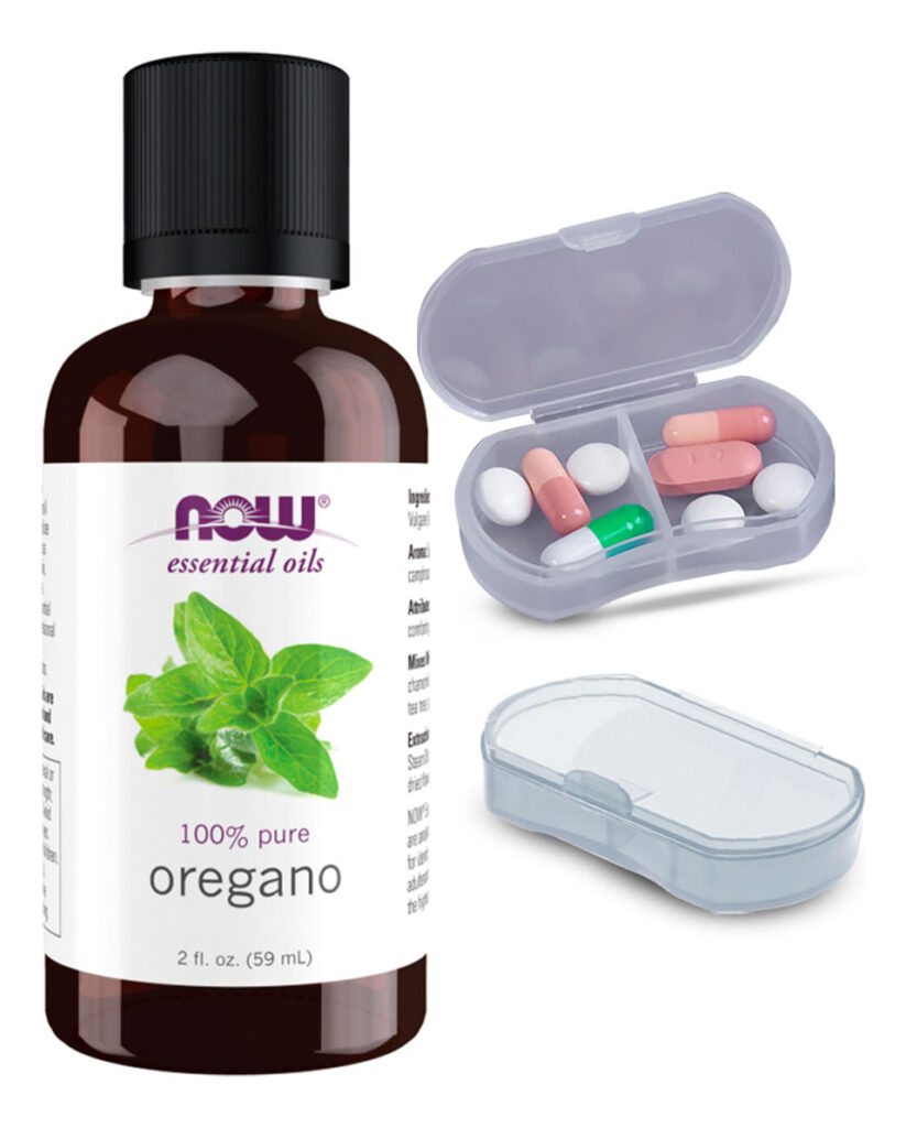 Now Foods Óleo De Orégano 30 Ml Puro + Porta Cápsulas