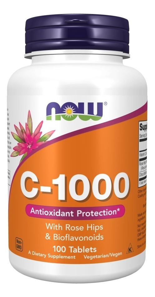 Suplemento En Comprimidos Now Antioxidant Protection Vitamina C De 100 Un