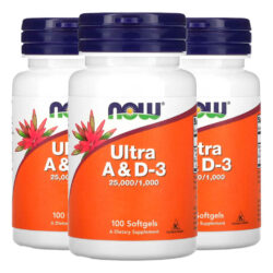 Ultra Vitamina A E D-3 Now Foods 100soft Importado 3un