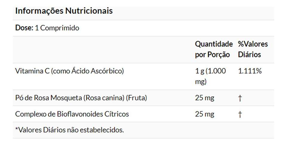 Vitamina C 1000mg+r. Mosqueta 100tab Importado 3un Now Foods - Imagem 5