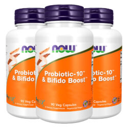 Probiótico 10 25 Bilhões Now Foods 90cap Importado 3un