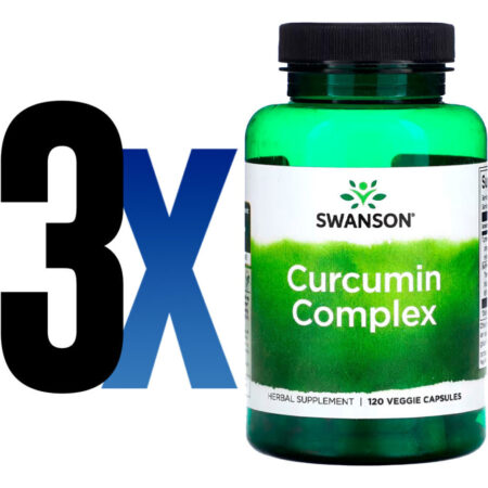 Curcumina Complex Swanson Com Bioperine 120cap Importado 3un - Imagem 2