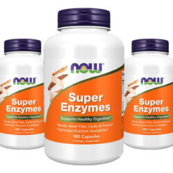 Super Enzimas Digestivas Now Foods Super Enzyme 180caps 5un Sabor Sem Sabor