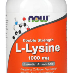 L-lysine Now Foods 1000mg L-lisina 250 Tabs Sabor Sem Sabor