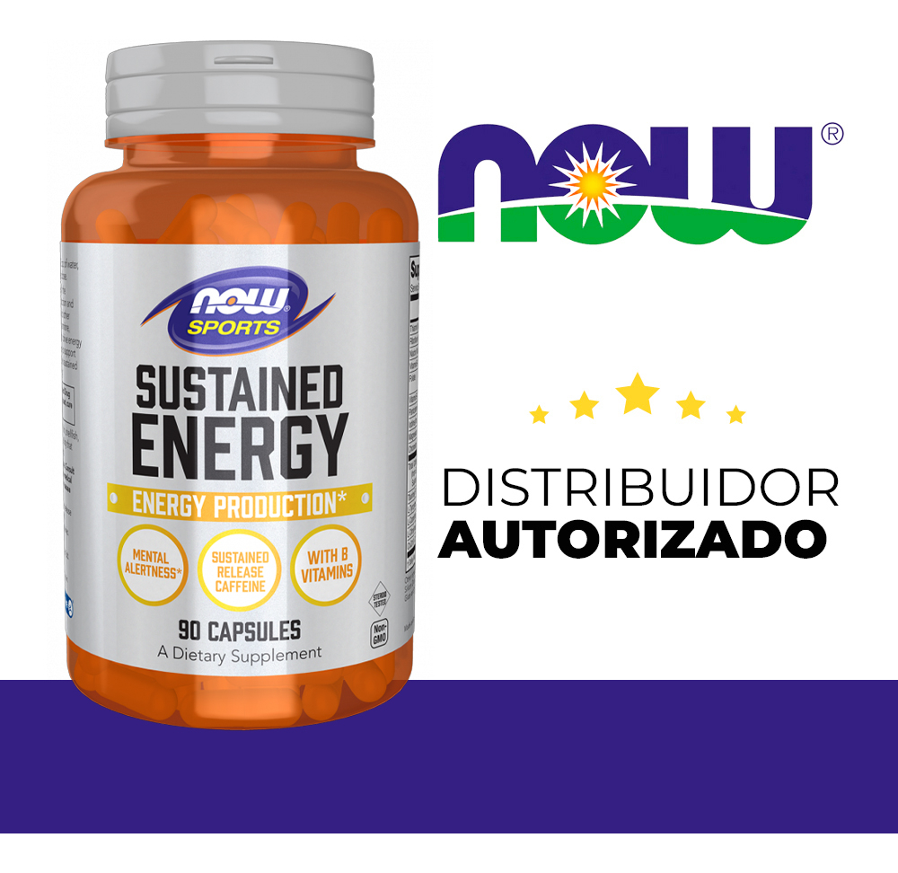 Energia Sustentada Now Foods 90 Cápsulas Importado - Imagem 5