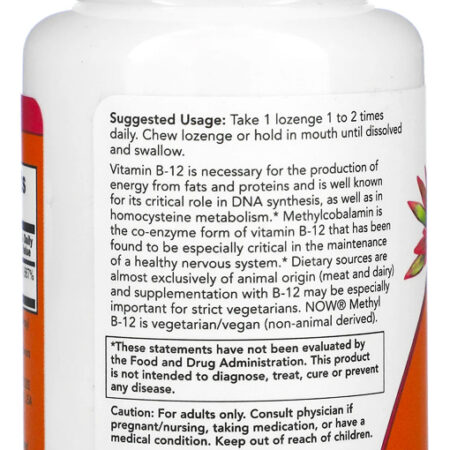 Vitamina B-12 1mg Com Metilcobalamina 100 Past Importado - Imagem 2