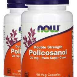 Policosanol 20mg 90 Cápsulas Importado 2un Now Foods