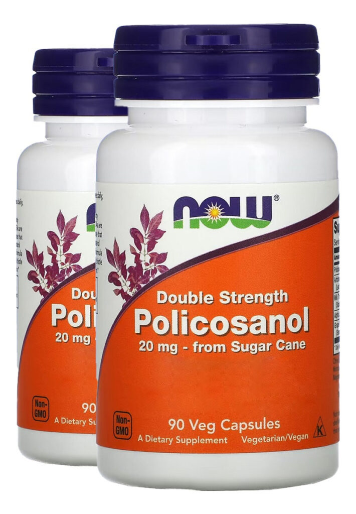 Policosanol 20mg 90 Cápsulas Importado 2un Now Foods