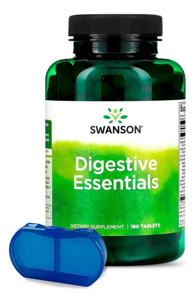Enzimas Digestivas Swanson Essentials 180tabs+porta Cápsulas