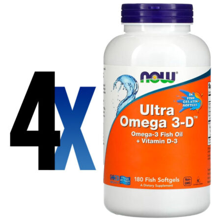 Ultra Omega 3d 600epa/300dha 180soft Importado 4un Now Foods - Imagem 2