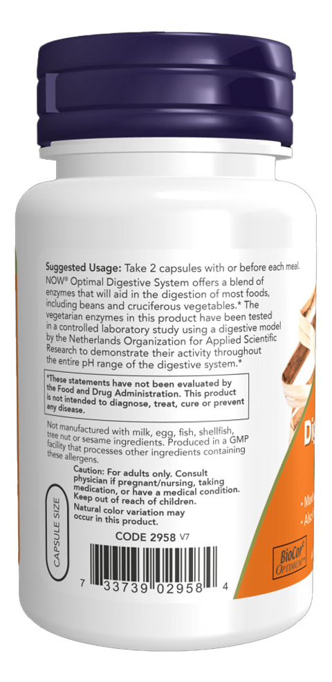 Optimal Digestive System Now Foods 90 Cáps + Porta Cápsulas - Imagem 3