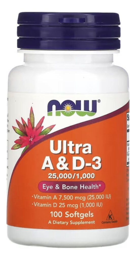 Suplemento En Cápsula Now Vitamina A E D3 X 100g