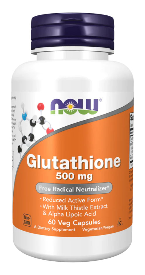 Glutationa 500mg Now Foods Glutathione 60 Veg Caps 4un - Imagem 3