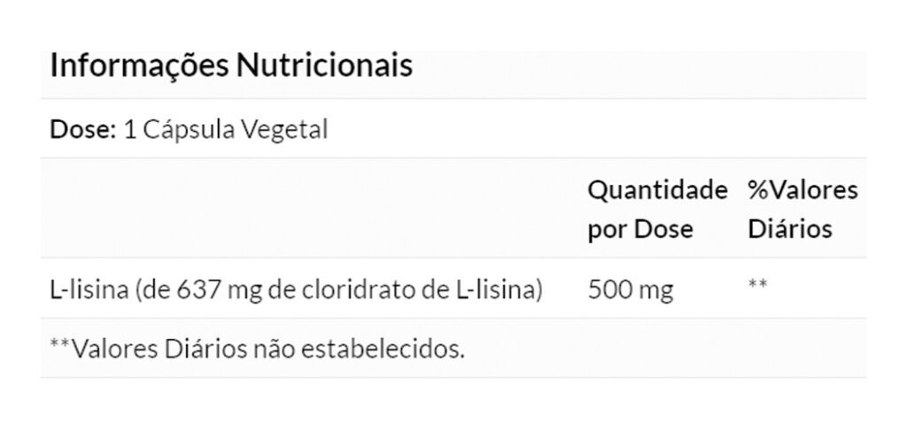 L-lisina 500mg Now Foods L-lysine 250 Veg Caps Importado - Imagem 4