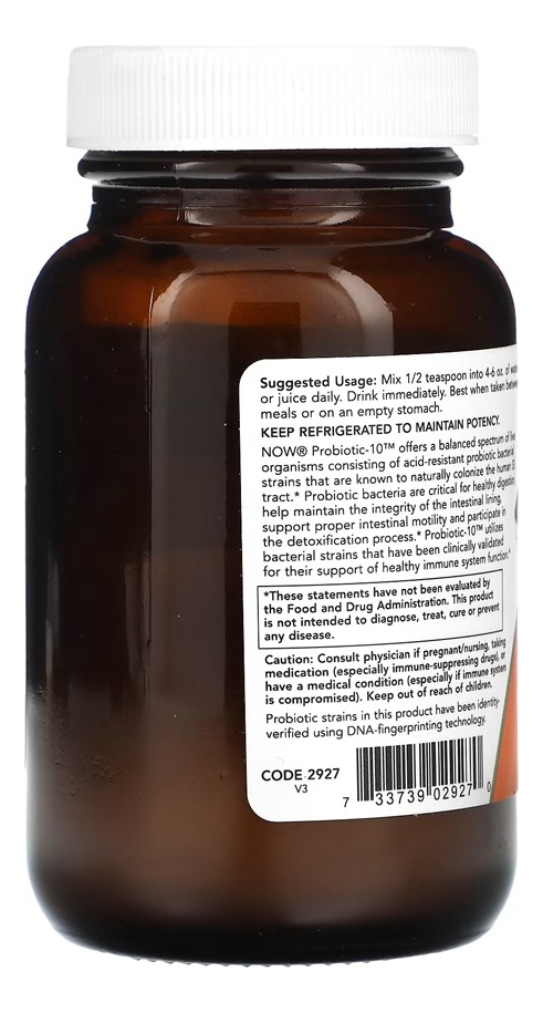 Pó Probiotico-10 50 Bilhões 57g Importado 2un Now Foods - Imagem 4