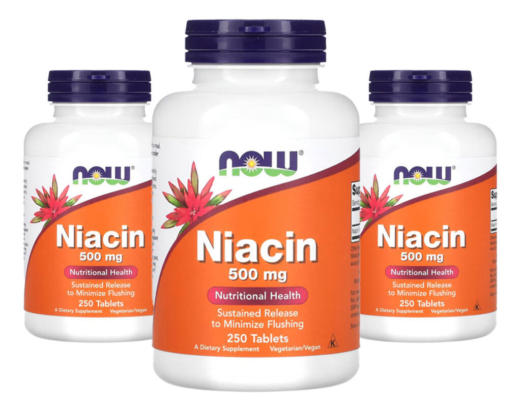 Niacina 500mg Now Foods Niacin Vitamina B-3 250 Tablets 3un