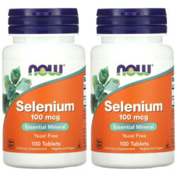Selênio 100mcg Now Foods Selenium 100 Talets 2un