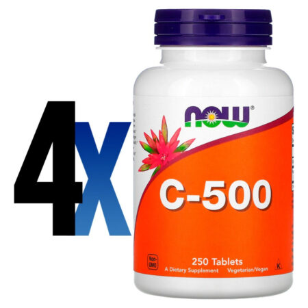 Vitamina C 500mg R. Mosqueta 250tab Importado 4un Now Foods - Imagem 2