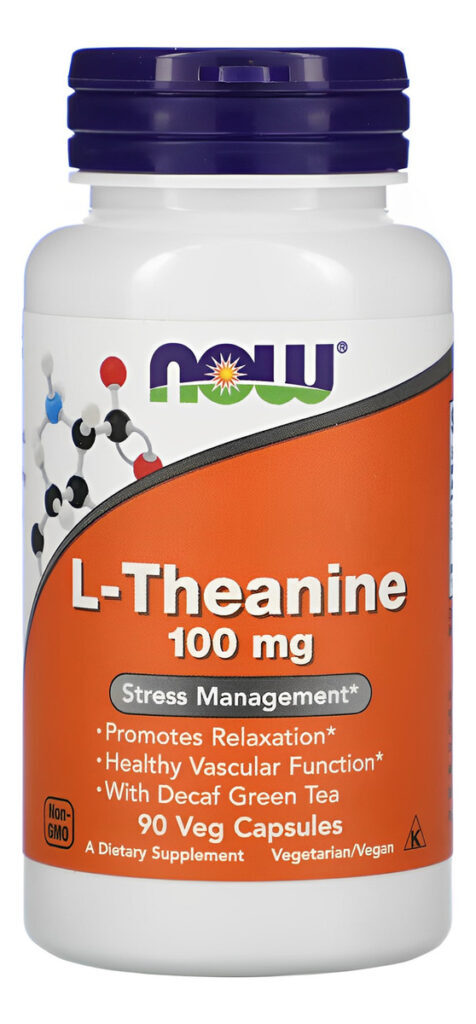 L-theanine Teanina 100mg Now Foods 90 Veg Cáps Importado 5un - Imagem 5