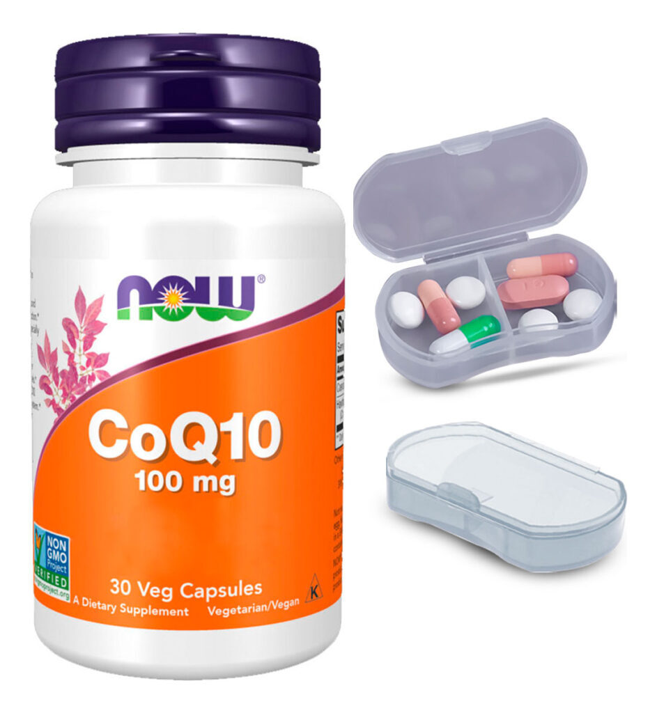 Coenzima Coq10 100mg Now Foods 30cáps + Porta Cápsulas
