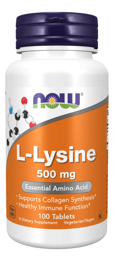 L-lisina L-lysine 500 Mg 100 Comprimidos - Now Foods