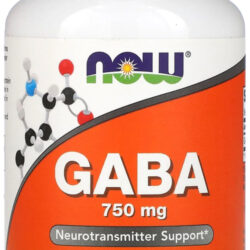 Ácido Gaba 750mg Now Foods 100 Veg Caps Importado Eua/usa