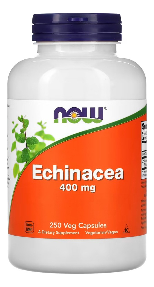 Equinácea 400mg 250 Cáps Importado 4un Now Foods - Imagem 4