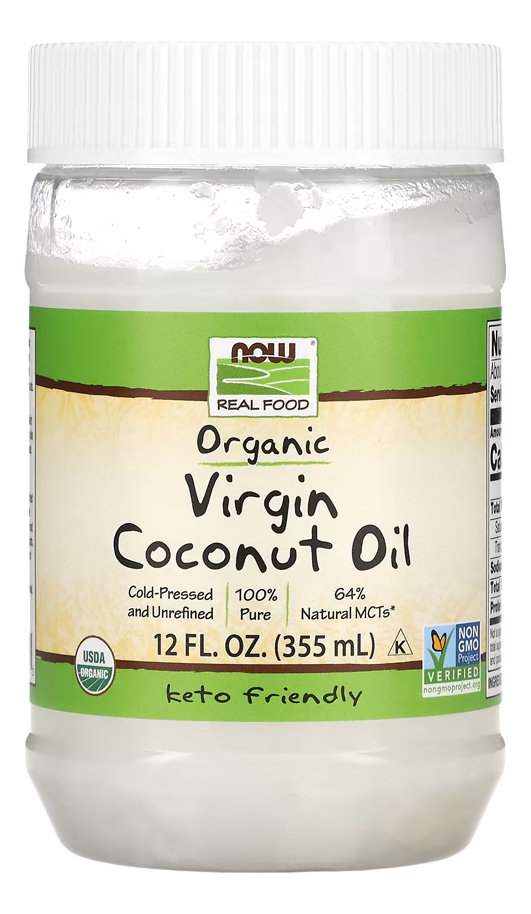 Óleo De Coco Virgem Now Foods 355ml 100% Puro Importado