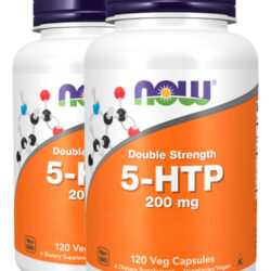 5-htp 200mg Dupla Força 120 Cápsulas Importado 2un Now Foods
