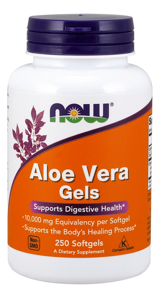 Aloe Vera 100mg Now Foods 250 Softgels Importado