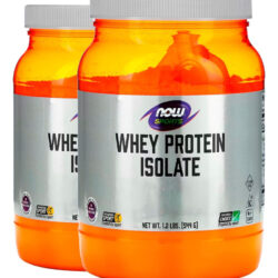 Whey Protein Isolado 544g Sem Sabor Importado 2un Now Foods