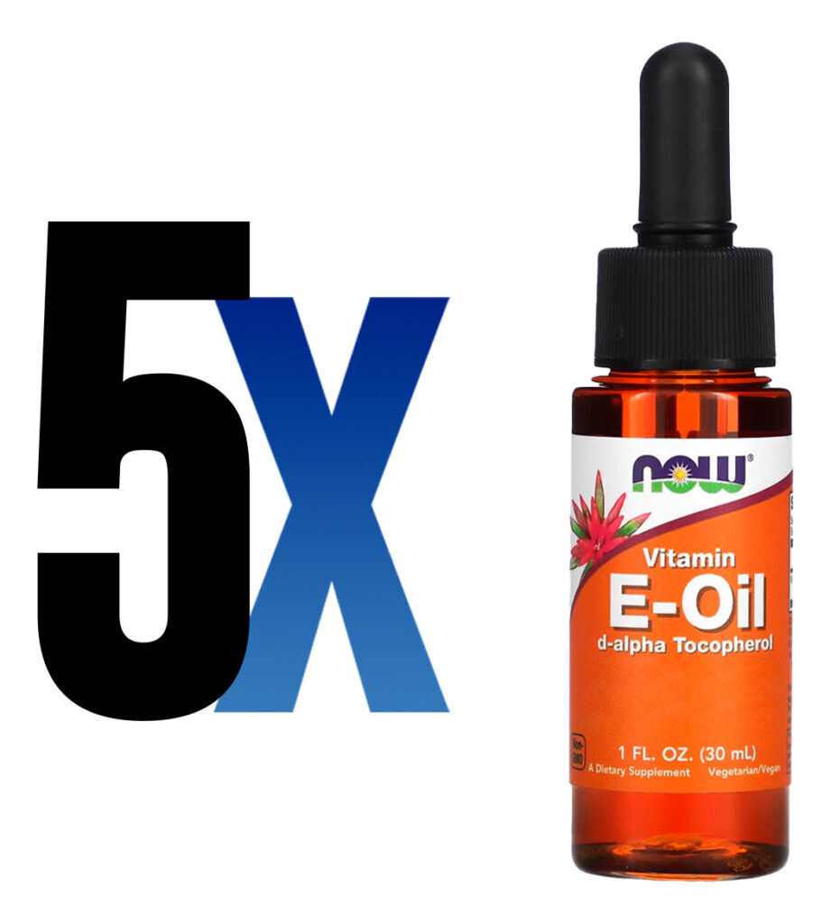 Óleo De Vitamina E 170mg Now Foods 30ml Importado 5un - Imagem 2