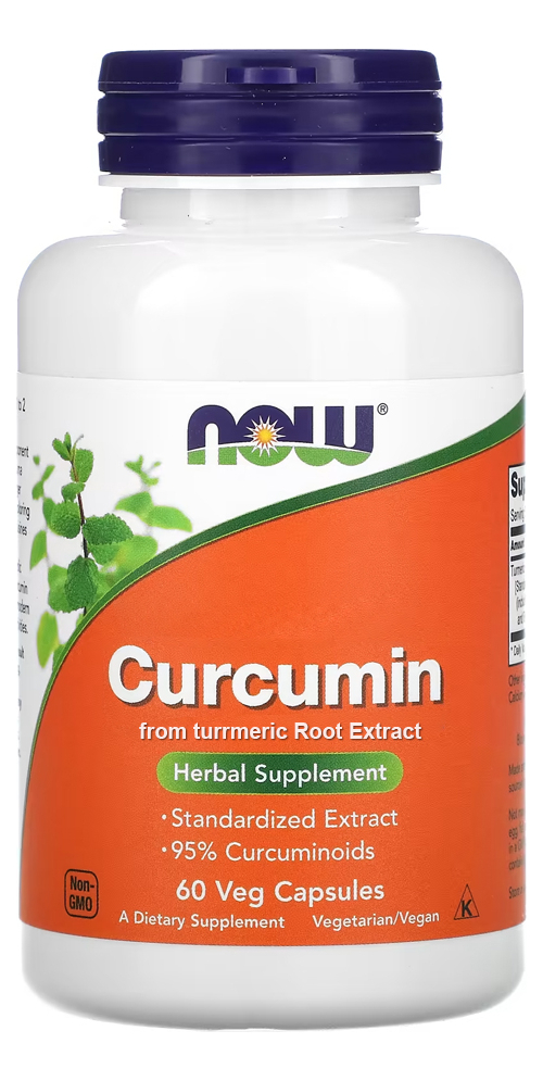 Curcumina Açafrão Da India 665mg Now Foods 60 Veg Caps 4un - Imagem 3