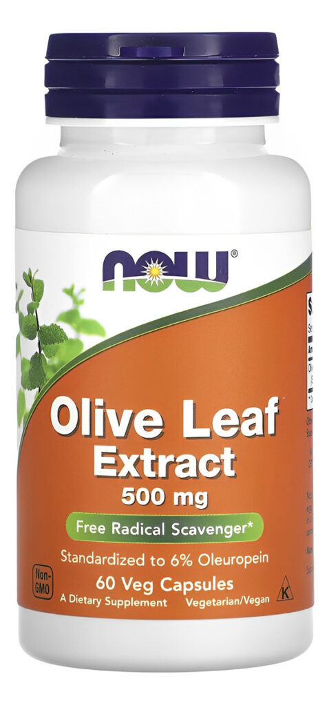 Extrato Folha De Olive 500mg Now Foods 60 Cáps Importado 5un - Imagem 5
