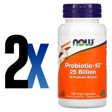 Probiotic-10 25 Billion 100 Veg Cáps Importado 2un Now Foods - Imagem 2